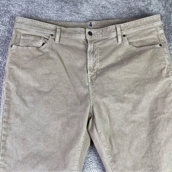 Johnnie-O Pants Men's 40X30* Khaki Straight Corduroy Pockets Casual - Picture 2 of 12